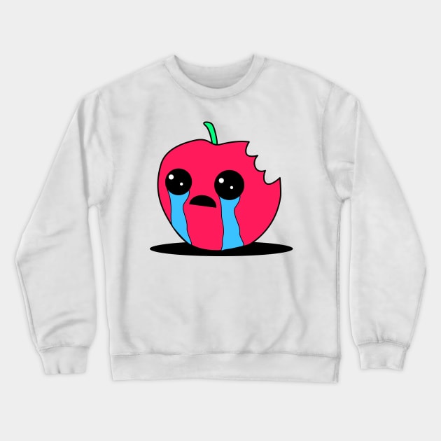 Crying apple Crewneck Sweatshirt by Johnny_Sk3tch